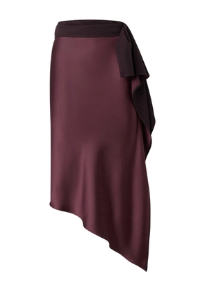PINKO draped-detail asymmetrical skirt - Purple