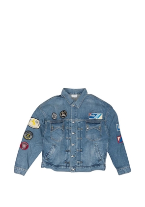RHUDE multiple-patches denim jacket - Blue