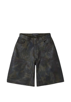 GV Gallery camo shorts - Black