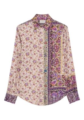 Pierre-Louis Mascia Aloe paisley-print shirt - Neutrals