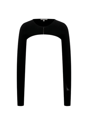 Nensi Dojaka zip front knitwear - Black