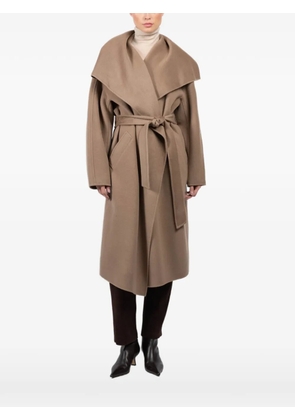 LARA belted coat - Brown