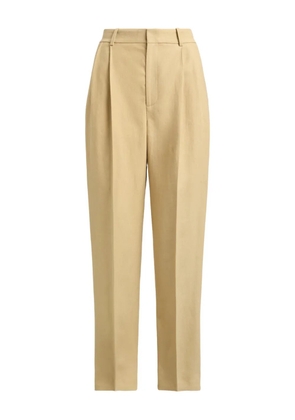 Polo Ralph Lauren pleated tapered hemp trousers - Neutrals