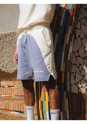 WHYAT circle logo shorts - Purple
