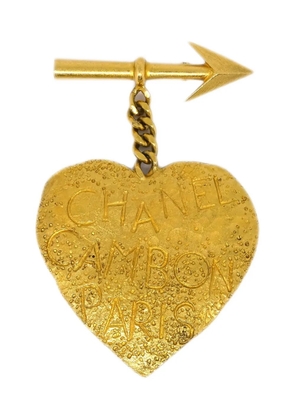CHANEL Pre-Owned 1993 Bow And Arrow brooch - Gold