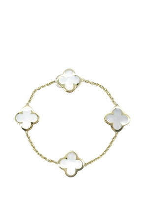 Van Cleef & Arpels Pre-Owned 2015-2025 18K Yellow Gold and Mother of Pearl Pure Alhambra bracelet - White