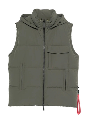 AFTER LABEL hooded pocket gilet - Green