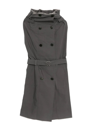 Carol Christian Poell Self Edge Metre coat - Grey