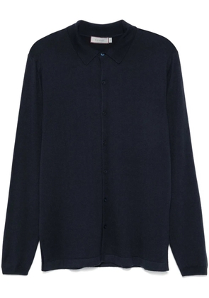 Canali fine-knit shirt - Blue