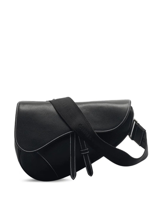 Christian Dior Pre-Owned saddle leather cross body bag - Black