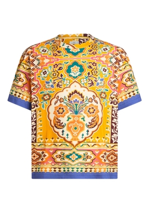 ETRO floral-print T-Shirt - Yellow