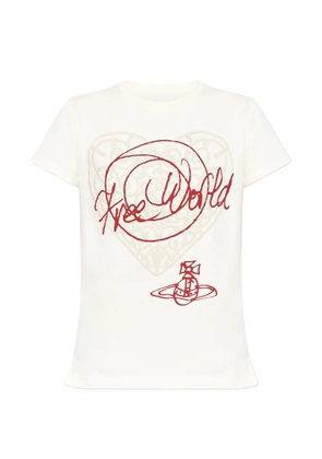 Vivienne Westwood embroidered T-shirt - Neutrals