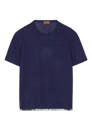 Alanui linen T-shirt - Blue