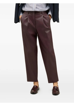 Boglioli pleated cropped trousers - Red