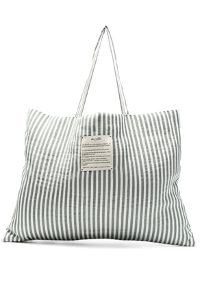 Alysi striped tote bag - Neutrals