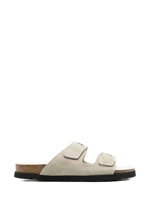 Palm Angels logo-printed slide sandals - White