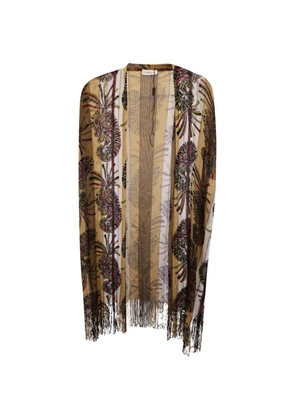 Etro Vintage paisley-pattern poncho - Neutrals