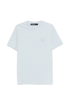 Karl Lagerfeld logo-patterned T-shirt - Blue