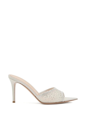 Gianvito Rossi Rania embellished heeled sandals - White