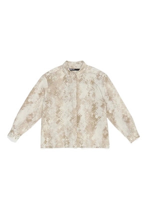 Bimba y Lola snake-print shirt - Neutrals
