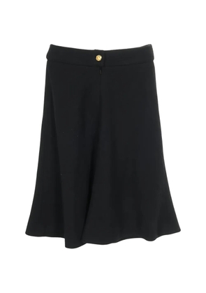 CHANEL Pre-Owned 1986-1988 A-line midi skirt - Black