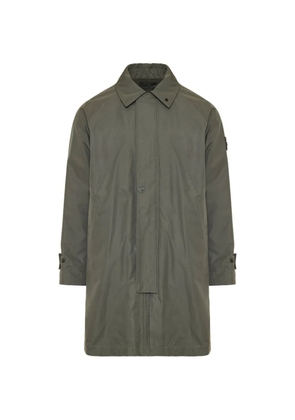 Stone Island Ghost logo-patch parka coat - Grey