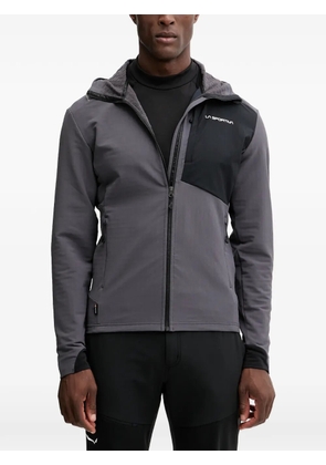 La Sportiva logo-print hooded performance jacket - Grey