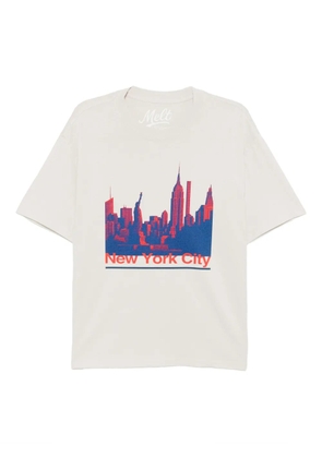 Melt graphic-print T-shirt - Neutrals