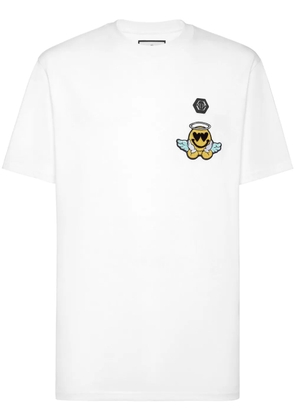 Philipp Plein smile-patch T-shirt - White