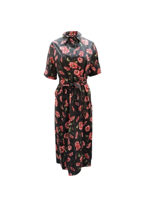Adam Lippes floral-print tie maxi dress - Black