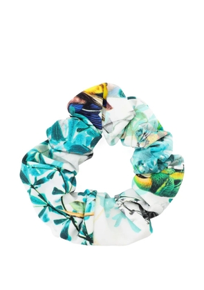 Lygia & Nanny botanical-print scrunchie - White