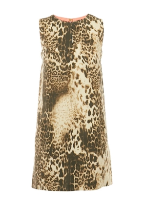Maje leopard-print mini dress - Brown