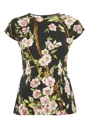 Dolce & Gabbana Pre-Owned floral-print top - Black