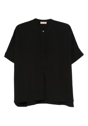 Blanca Vita button-fastening short-sleeve shirt - Black