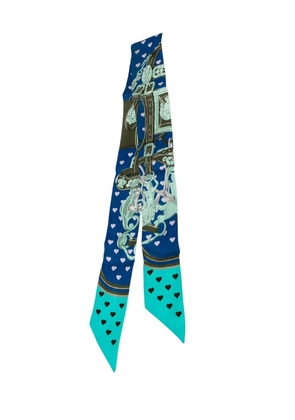 Hermès Pre-Owned 1999-2007 Brides De Gala Love Silk Twilly Scarf scarves - Blue