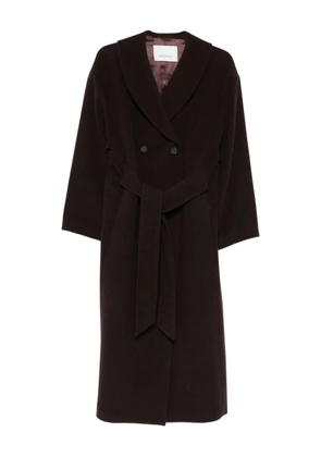House Of Dagmar double-breasted belted coat - Brown