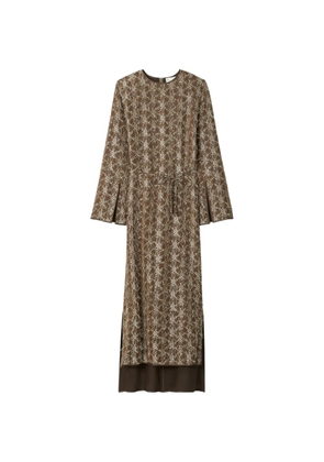 Tory Burch belted lace dress - Brown