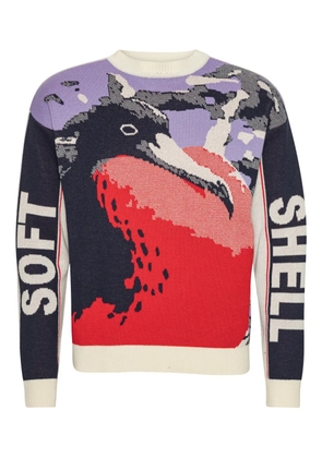 Henrik Vibskov bird graphic sweater - Blue