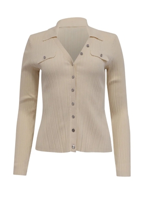 Maje long-sleeve ribbed cardigan - Neutrals