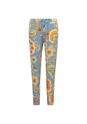 PIP STUDIO Bobien floral-print track pants - Blue