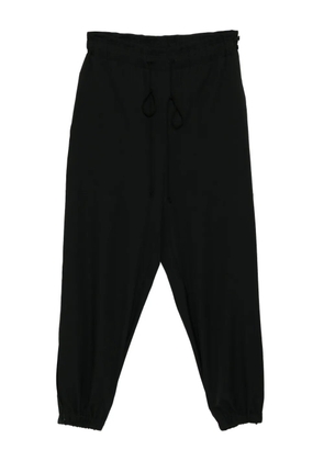 Y's wool tapered trousers - Black