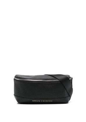 Armani Exchange logo-plaque belt bag - Black