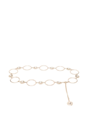 TWINSET crystal embellished chain belt - Gold