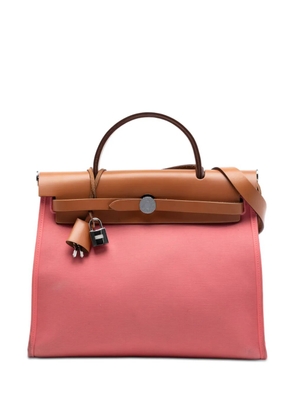 Hermès Pre-Owned 2020 Toile Herbag Zip 31 satchel - Pink