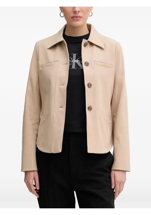 Mos Mosh buttoned welt-pocket jacket - Neutrals
