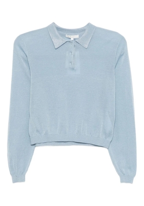 To b. by agnès b. cropped polo shirt - Blue
