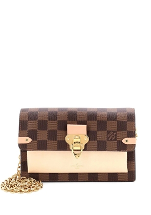Louis Vuitton Pre-Owned Vavin Chain Wallet NM Damier with Leather crossbody bag - Brown