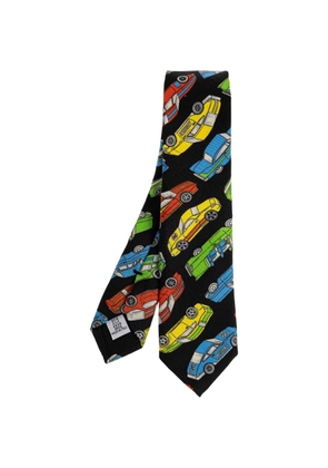 Moschino car print tie - Black