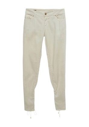 Gucci Pre-Owned lace-up skinny trousers - Neutrals