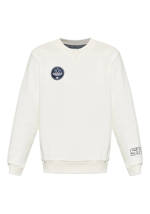 adidas SPZL logo-patch crew-neck sweatshirt - Neutrals